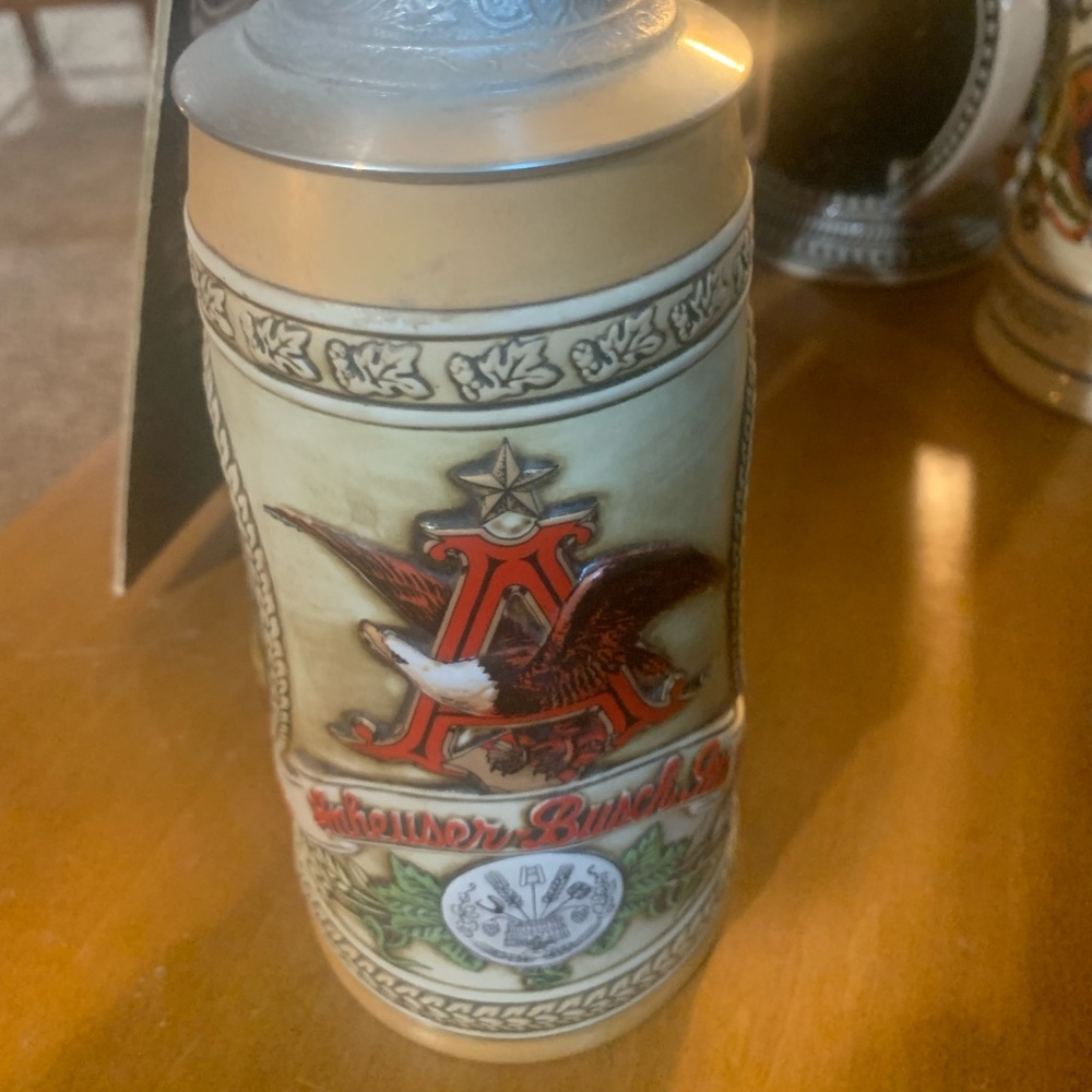 Anheuser Busch collector’s lidded stein, B series numbered 75844